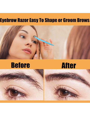 Rasuradora de Cejas iDeep 12 Pcs Acero Inoxidable Colores