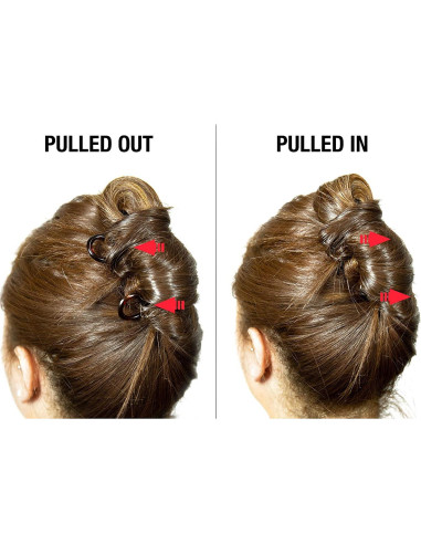 Horquillas para el cabello Camila Paris CP3285-2, 2 piezas, negro
