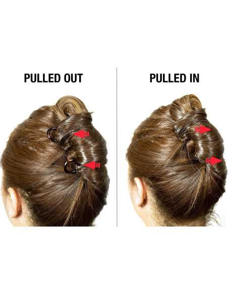 Horquillas para el cabello Camila Paris CP3285-2, 2 piezas, negro