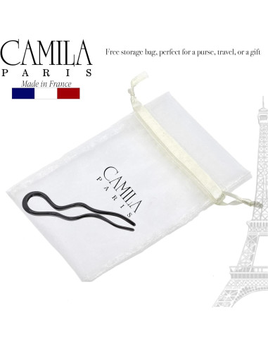 Horquillas para el cabello Camila Paris CP3285-2, 2 piezas, negro