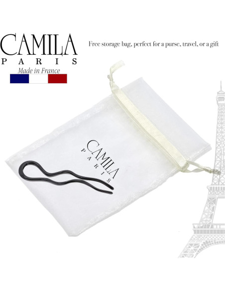 Horquillas para el cabello Camila Paris CP3285-2, 2 piezas, negro