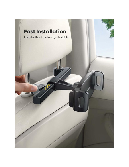 Soporte para Tableta Lamicall CH05 Negro para Reposacabezas