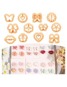 Cortadores de Arcilla Polimérica Puocaon - 12 Piezas Variadas