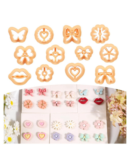 Cortadores de Arcilla Polimérica Puocaon - 12 Piezas Variadas