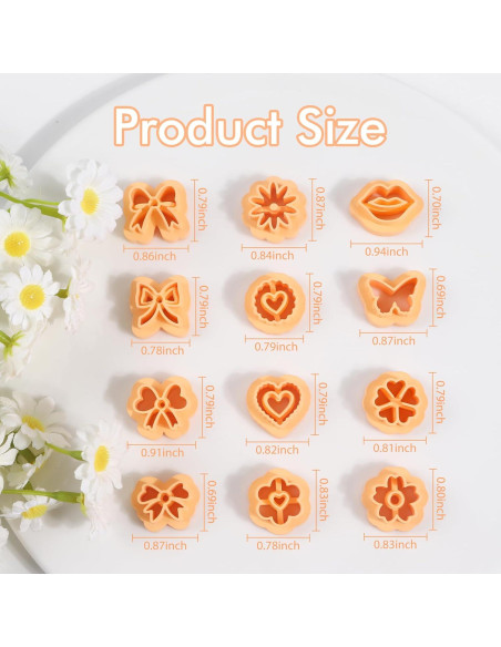 Cortadores de Arcilla Polimérica Puocaon - 12 Piezas Variadas