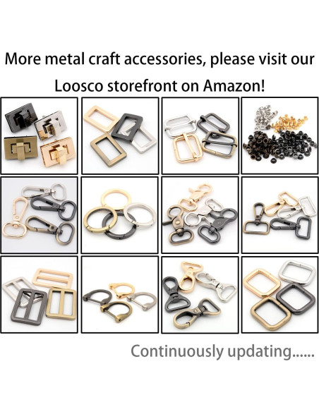 Gancho giratorio Loosco 10 PCS Clips de langosta 1.9 cm