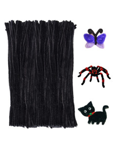 Limpiadores de Tuberías FirstKitchen 100pcs Chenilla Negra 30cm