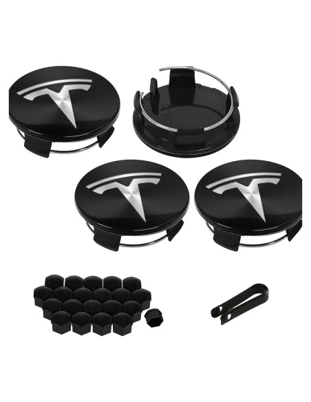 Knomix Tapas de Rueda para Tesla Model 3 y Y - 4 Piezas 56mm