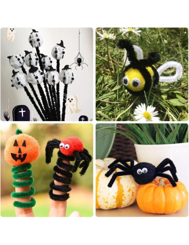 Limpiadores de Tuberías FirstKitchen 100pcs Chenilla Negra 30cm