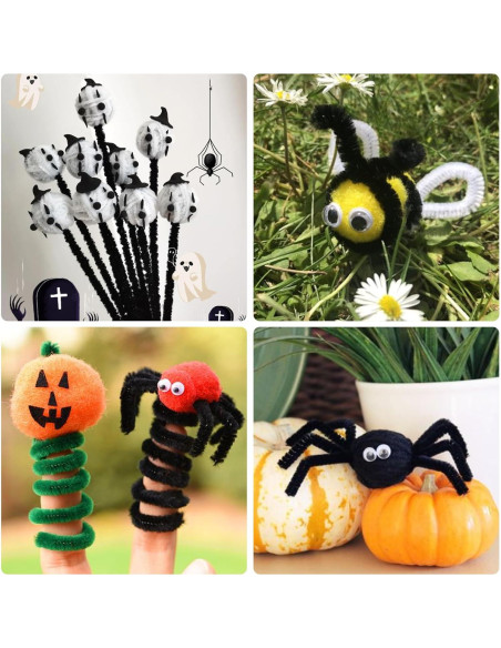 Limpiadores de Tuberías FirstKitchen 100pcs Chenilla Negra 30cm