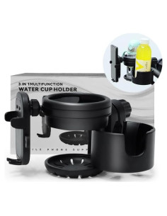 Soporte 3en1 para Tazas y Teléfono SteAnny - Negro