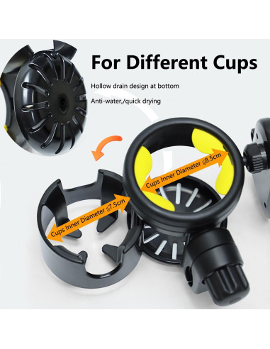 Soporte 3en1 para Tazas y Teléfono SteAnny - Negro