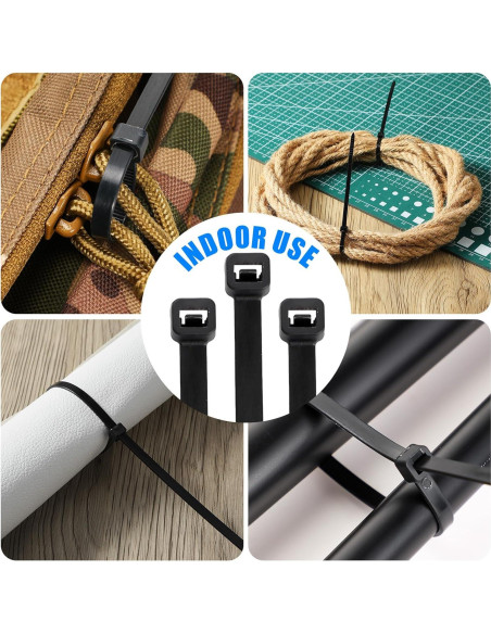 3000 Bridas de Cable Nylon Geosar 10.16-30.48 cm Negras