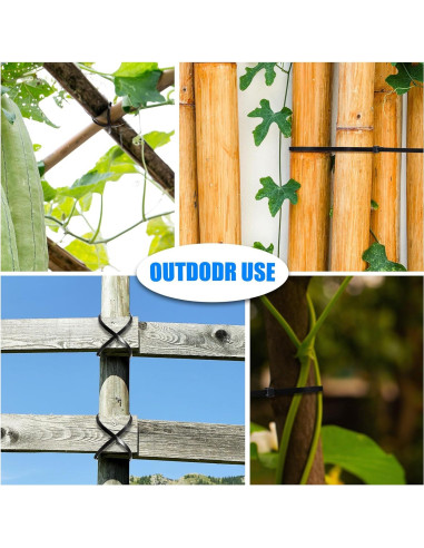 3000 Bridas de Cable Nylon Geosar 10.16-30.48 cm Negras