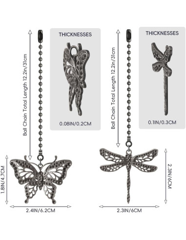 Cadenas de Tirar para Ventilador de Techo SHIFANQI 30.48cm
