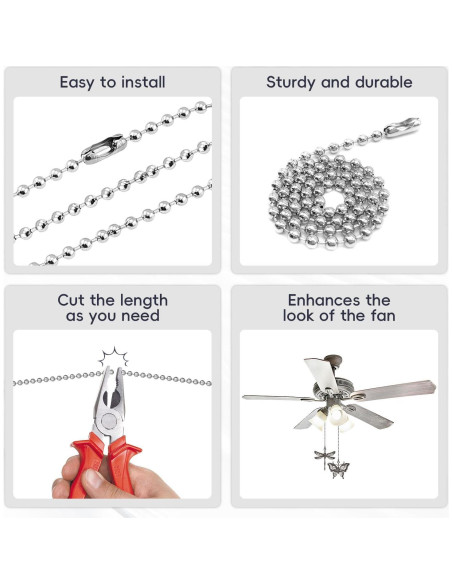Cadenas de Tirar para Ventilador de Techo SHIFANQI 30.48cm