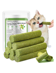 Palito de Hierba para Gatos HavenJanny 50g - Salud Dental y Bolas de Pelo