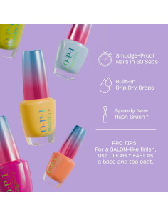 Esmalte de Uñas OPI RapiDry Secado Rápido 15ml Brillo Plateado 2