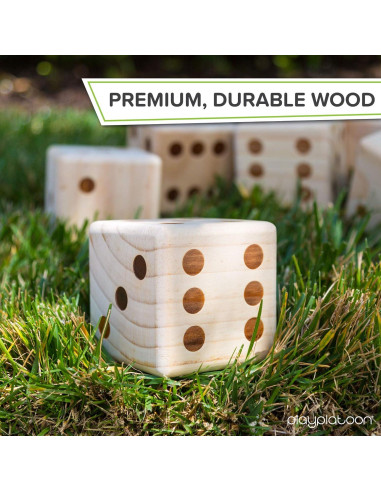 Dados de Jardín Gigantes Play Platoon - Madera 8.89 cm