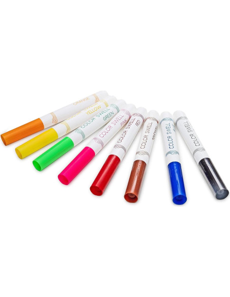 Marcadores Lavables Color Swell 8 Pack Anchos No Tóxicos