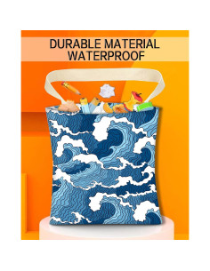 Basurero Colgante para Auto ANKVRP 5L Mar Azul Resistente 2