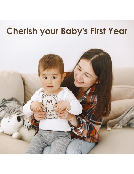 Tarjetas de Hitos Mensuales Bebés Oso de Peluche The Real Bossy Baby Tarjetas de Hitos Mensuales Bebés Oso de Peluche The Real Bossy Baby