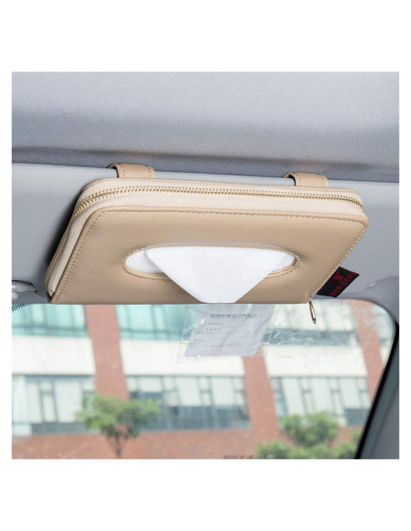 Soporte de Tejidos para Auto Cartisen Beige - Cuero Sintético