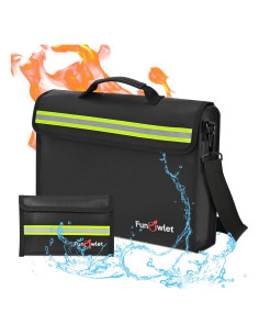 Bolsa y Caja de Seguridad a Prueba de Fuego FunOwlet - Grande y Pequeña