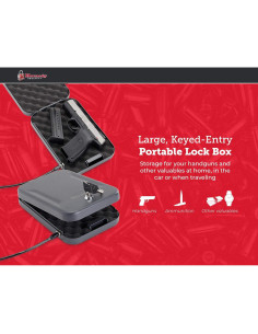 Caja de Seguridad Hornady 95200 para Armas y Valiosos 24.1x16.5cm 2