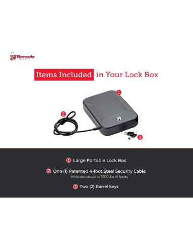 Caja de Seguridad Hornady 95200 para Armas y Valiosos 24.1x16.5cm