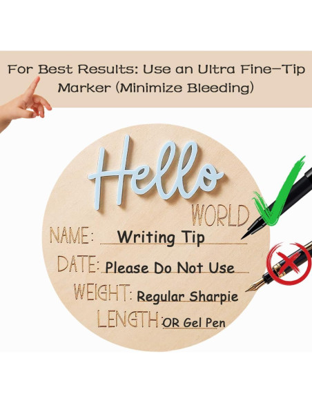 Cartel de Anuncio de Bebé Ylsteed 6" Azul - Tarjeta de Hitos