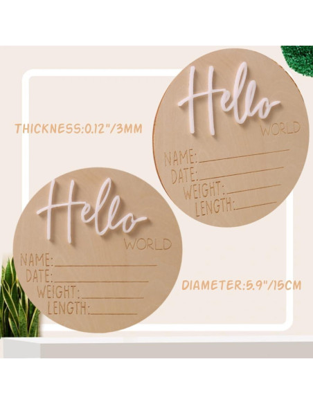 Cartel de Anuncio de Bebé Ylsteed 6" Azul - Tarjeta de Hitos