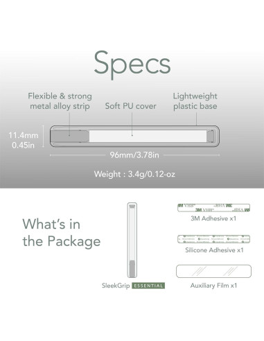 Agarradera Ultra Fina SleekGrip Esencial para Smartphone