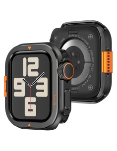 Funda Metálica Amizee para Apple Watch 44mm Negra - Resistente