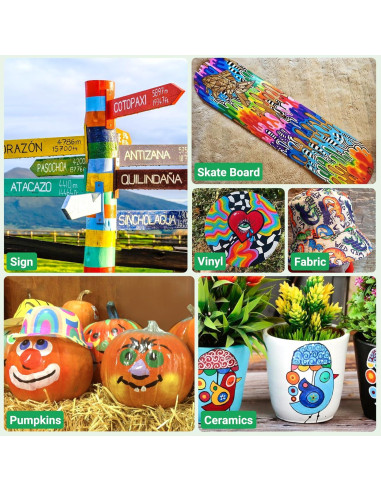 Juego de 12 Marcadores de Pintura Permanente DAPAWIN 2mm-3mm