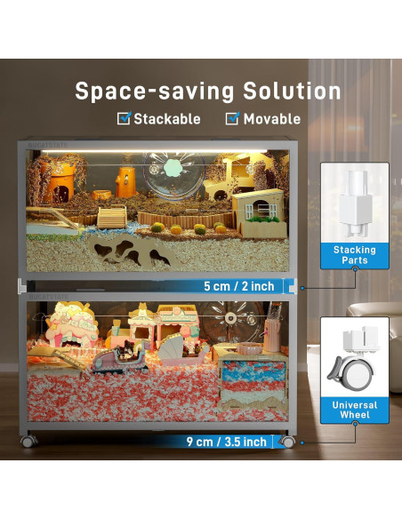 Accesorios de Rueda Universal Bucatstate 3.0 para Jaulas