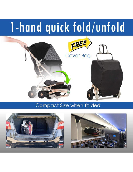 Carrito de Paseo para Mascotas HPZ Pet Rover Lite - Negro