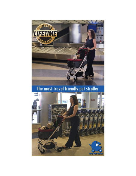 Carrito de Paseo para Mascotas HPZ Pet Rover Lite - Negro