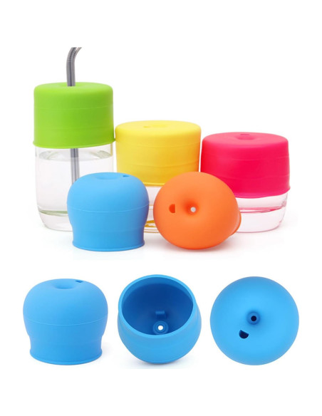 Paquete de 3 tapas de silicona VEAGINS para tazas 5.1cm