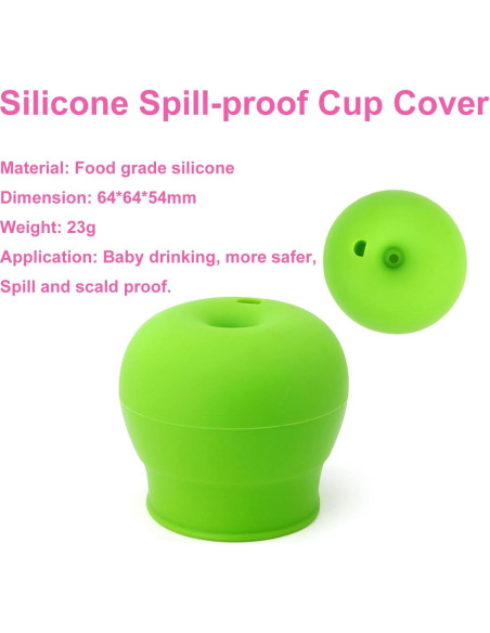 Paquete de 3 tapas de silicona VEAGINS para tazas 5.1cm