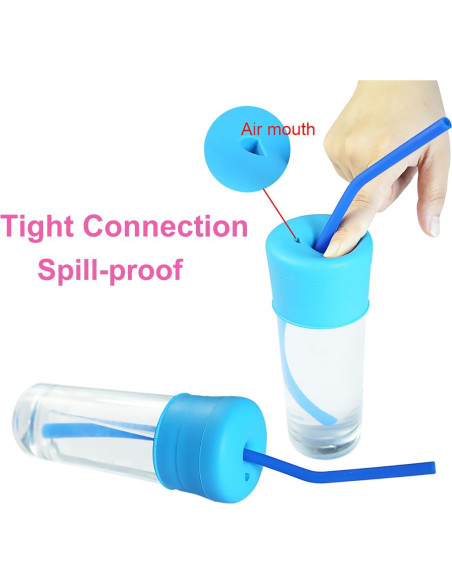 Paquete de 3 tapas de silicona VEAGINS para tazas 5.1cm