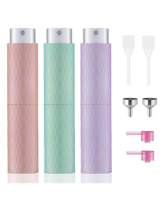 Atomizador de Perfume Tekson 8ML Recargable (3 PCS) Aluminio