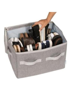 Organizador de Zapatos Moteph Gris Pequeño 12 Pares con Cubierta