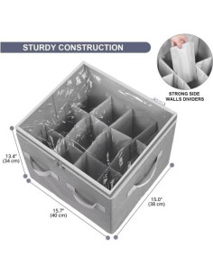 Organizador de Zapatos Moteph Gris Pequeño 12 Pares con Cubierta 2