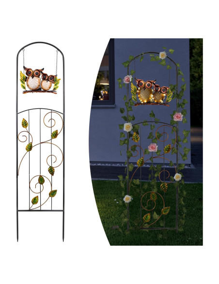 Trellis de Planta Solar Voumsil con Luz LED Decorativa