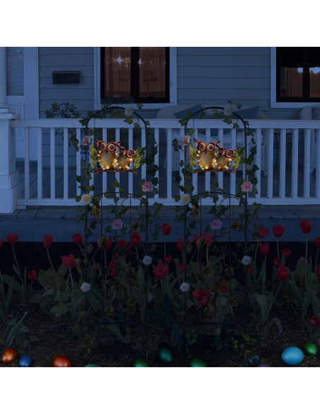 Trellis de Planta Solar Voumsil con Luz LED Decorativa