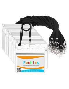Fushing 20 Pcs Sujetadores Plásticos Transparentes con Cuerdas