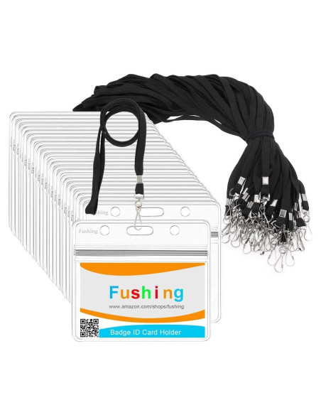 Fushing 20 Pcs Sujetadores Plásticos Transparentes con Cuerdas
