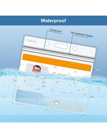 Fushing 20 Pcs Sujetadores Plásticos Transparentes con Cuerdas