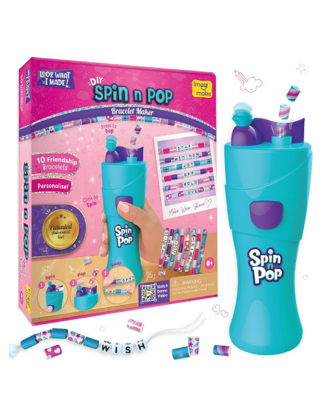 Kit de Fabricación de Pulseras Spin n Pop Imagimake - 79 Piezas